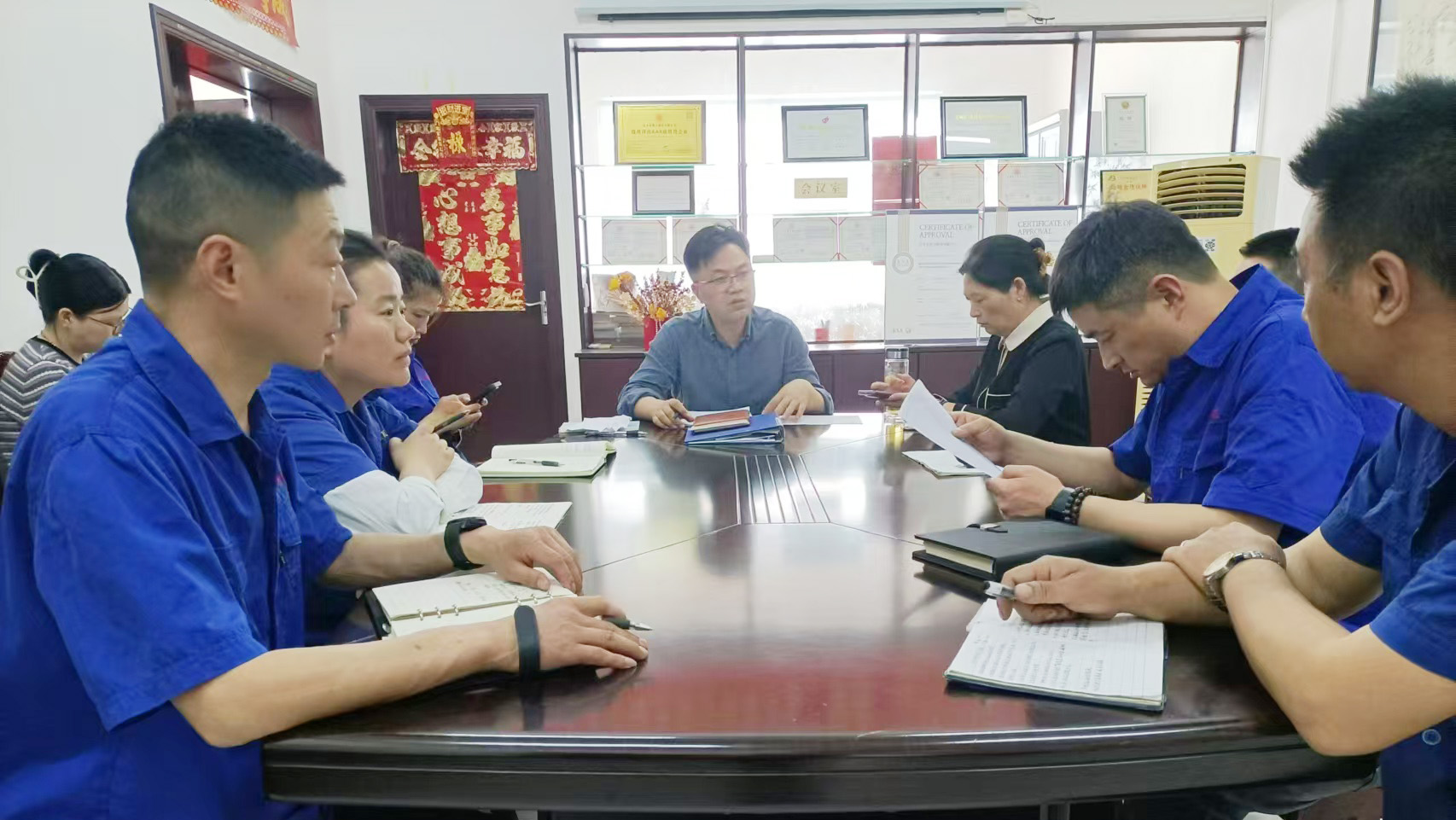 DUSFND Mingyue असर बुश कम्पनी लिमिटेड 20225 को पाँचौं मासिक कार्य बैठक
